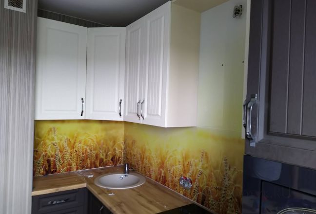 Стеновая панель фото: пшеничное поле, заказ #ИНУТ-6801, Серая кухня. Изображение 214674
