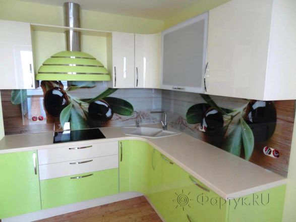 Скинали для кухни фото: ветки оливы., заказ #S-482, Зеленая кухня.