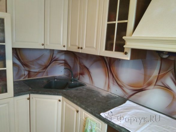 Скинали для кухни фото: абстрактный рисунок, заказ #ИНУТ-288, Желтая кухня.
