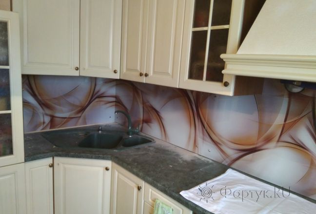 Скинали для кухни фото: абстрактный рисунок, заказ #ИНУТ-288, Желтая кухня.