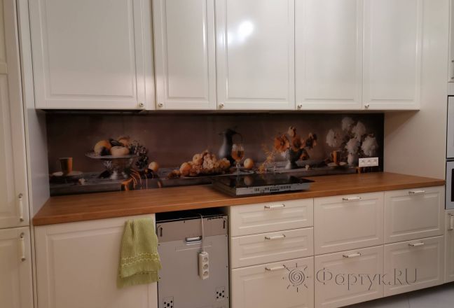 Фартук для кухни фото: ароматный стол, заказ #ИНУТ-10841, Белая кухня. Изображение 249050