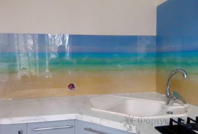 Стеновая панель фото: берег моря, заказ #ИНУТ-198, Серая кухня. Изображение 206664