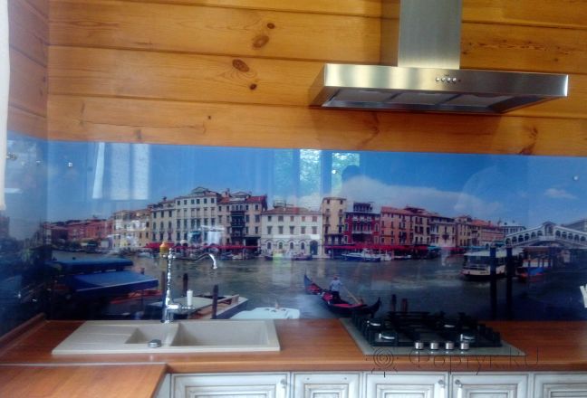Фартук для кухни фото: городской канал, заказ #ИНУТ-1392, Белая кухня. Изображение 187472