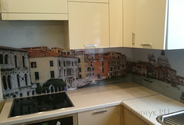 Скинали для кухни фото: гранд-канал венеции, заказ #УТ-2162, Желтая кухня. Изображение 181824