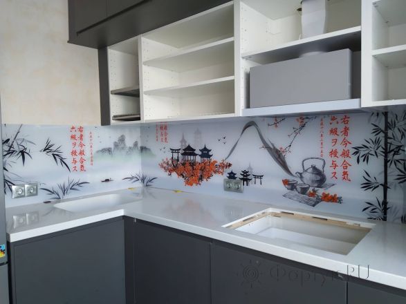 Скинали фото: иллюстрации в японском стиле, заказ #ИНУТ-9940, Черная кухня.