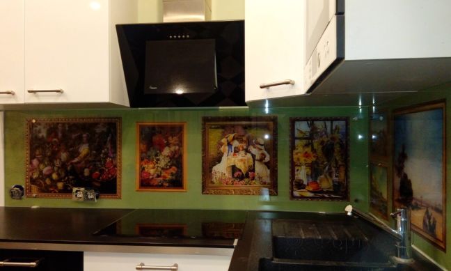 Фартук для кухни фото: картинная галерея, заказ #УТ-1148, Белая кухня.