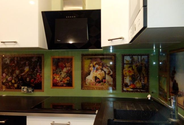 Фартук для кухни фото: картинная галерея, заказ #УТ-1148, Белая кухня. Изображение 112440