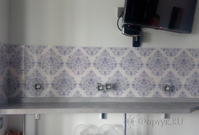 Стеновая панель фото: классический орнамент, заказ #ИНУТ-1035, Серая кухня. Изображение 110406