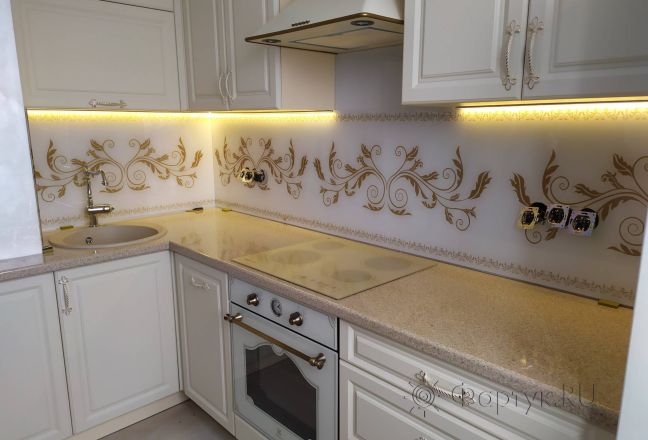 Скинали для кухни фото: классический узор, заказ #ИНУТ-4350, Желтая кухня. Изображение 110490
