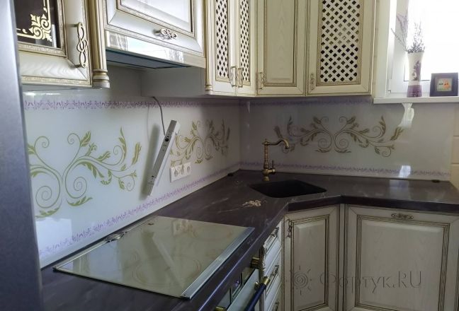 Скинали для кухни фото: классический узор, заказ #ИНУТ-6420, Желтая кухня. Изображение 110490