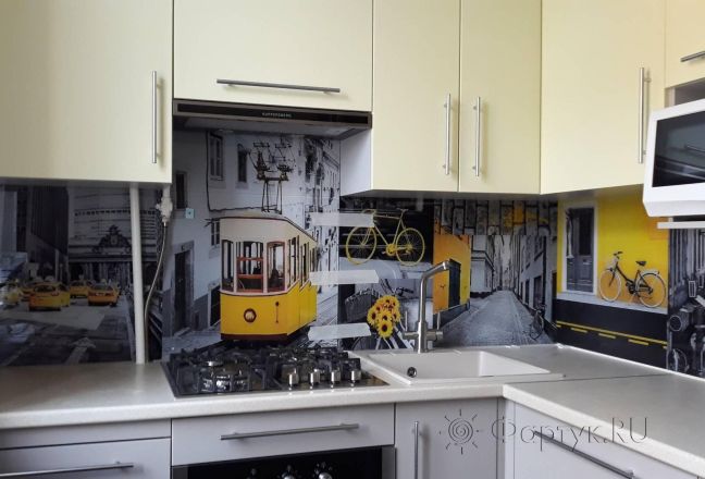 Скинали для кухни фото: коллаж в серо-желтых тонах, заказ #ИНУТ-2308, Желтая кухня. Изображение 186396