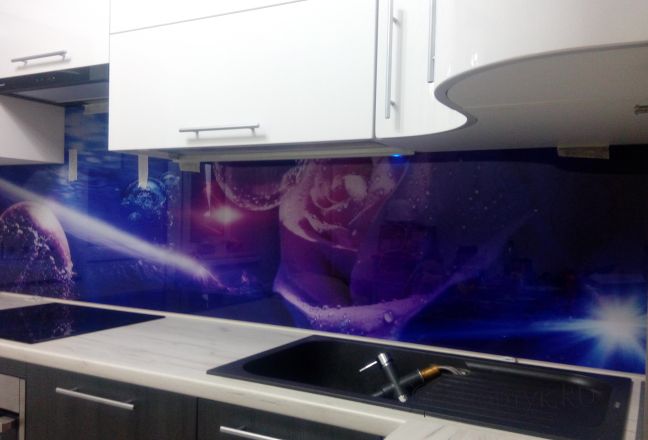 Скинали фото: космическая абстракция, заказ #ИНУТ-759, Черная кухня.