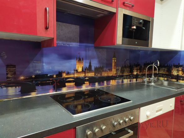 Скинали фото: лондон, заказ #ИНУТ-5029, Красная кухня.