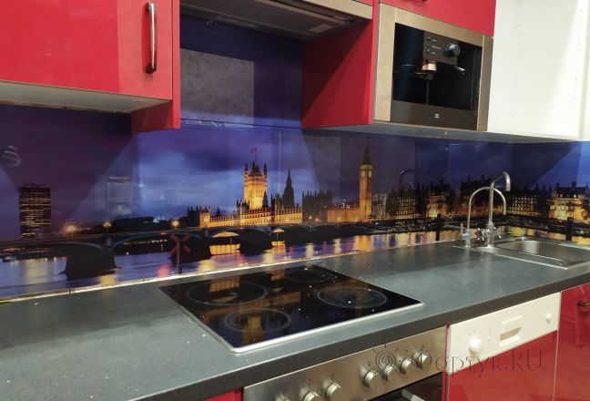 Скинали фото: лондон, заказ #ИНУТ-5029, Красная кухня. Изображение 110912