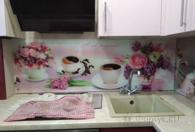 Скинали фото: нежный коллаж с цветами и кофе, заказ #ИНУТ-3666, Красная кухня. Изображение 247592