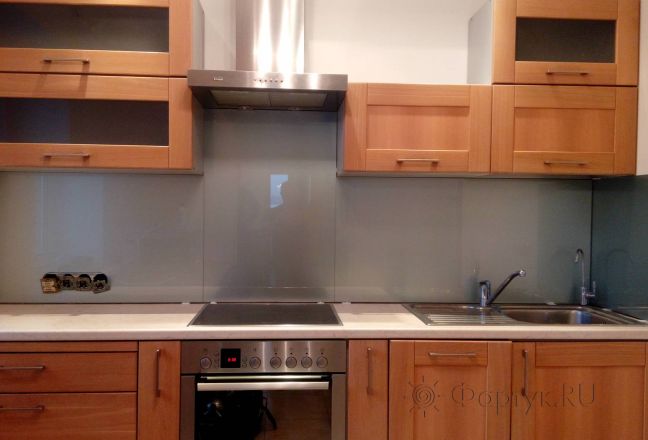 Фартук с фотопечатью фото: однотонный цвет, заказ #ИНУТ-433, Коричневая кухня.