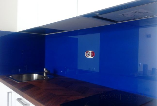 Фартук для кухни фото: однотонный цвет, заказ #ИНУТ-1258, Белая кухня.