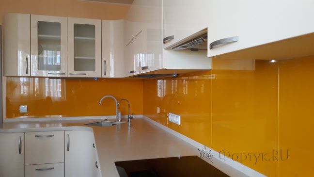 Фартук для кухни фото: однотонный цвет, заказ #ИНУТ-1572, Белая кухня.