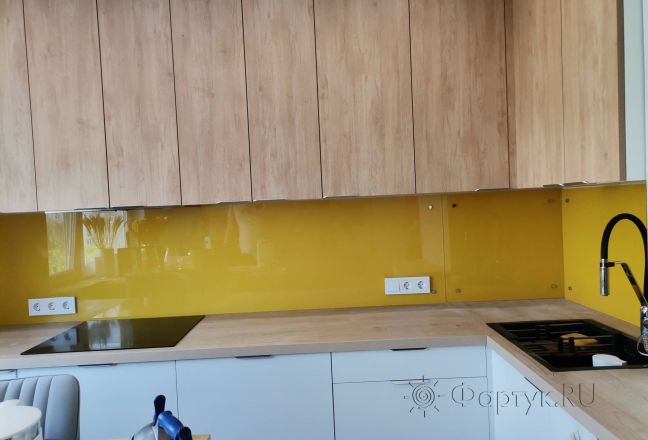 Фартук с фотопечатью фото: однотонный цвет, заказ #ИНУТ-14887, Коричневая кухня.
