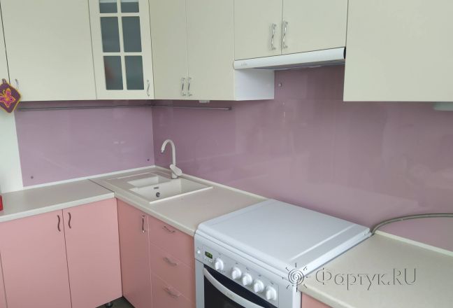 Фартук фото: однотонный цвет, заказ #ИНУТ-14851, Фиолетовая кухня.