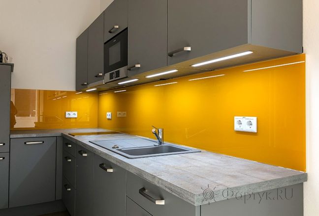 Стеновая панель фото: однотонный цвет, заказ #12355321, Серая кухня. Изображение 1028