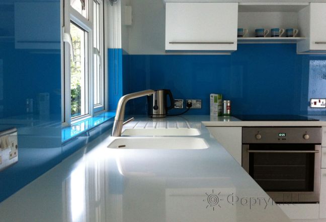 Фартук для кухни фото: однотонный цвет, заказ #12339321, Белая кухня. Изображение 5019