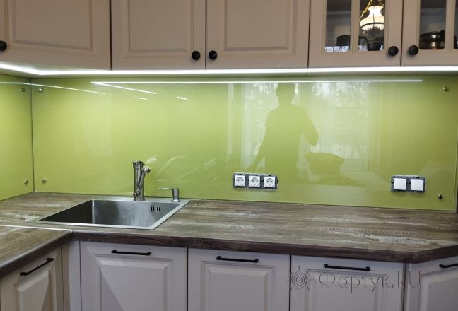 Фартук с фотопечатью фото: однотонный цвет, заказ #ГОУТ-125, Коричневая кухня.