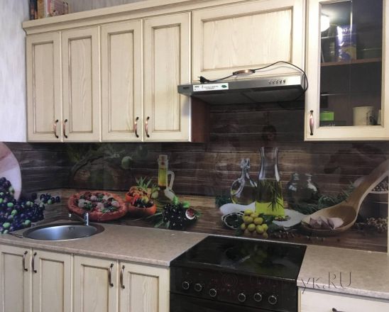Скинали для кухни фото: оливки и маслины, заказ #КРУТ-1230, Желтая кухня.