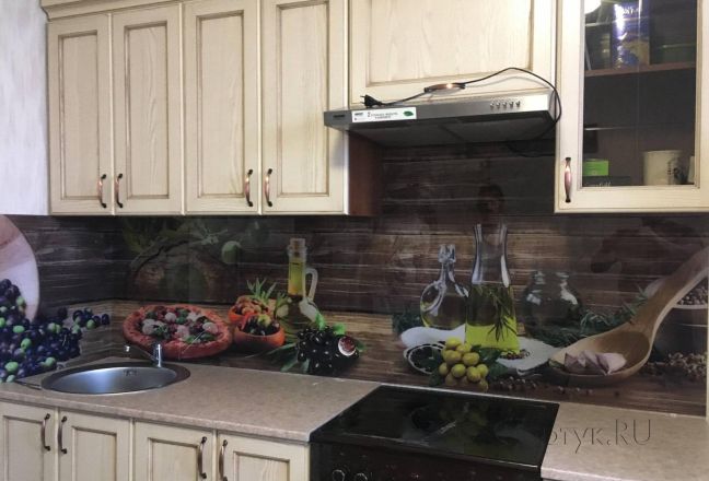 Скинали для кухни фото: оливки и маслины, заказ #КРУТ-1230, Желтая кухня. Изображение 214634