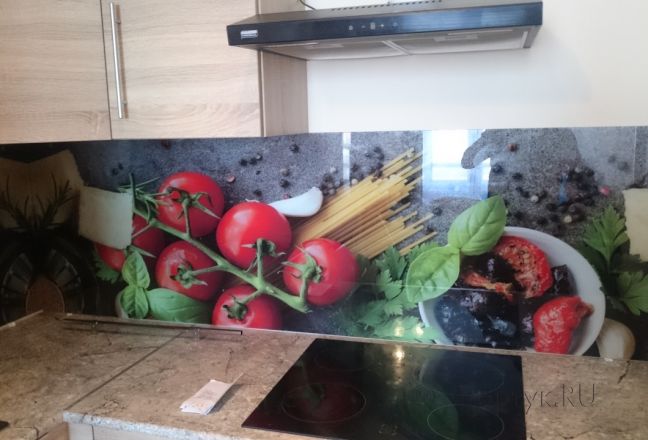 Фартук с фотопечатью фото: овощи и специи, заказ #УТ-2106, Коричневая кухня. Изображение 184644