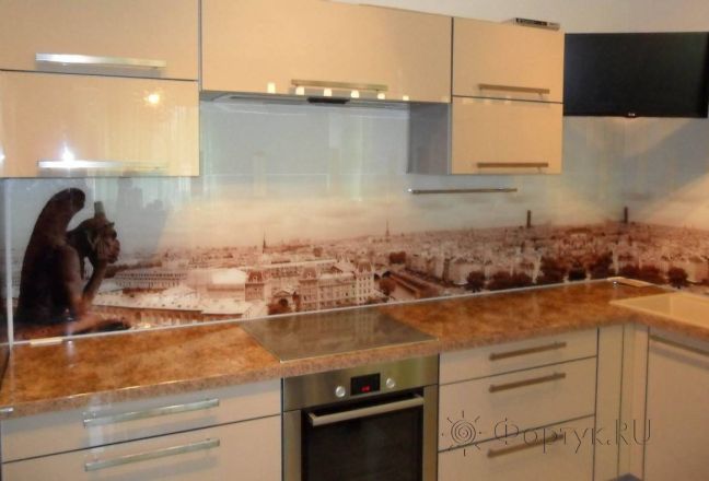 Фартук с фотопечатью фото: панорама франции, заказ #SN-26, Коричневая кухня. Изображение 110816