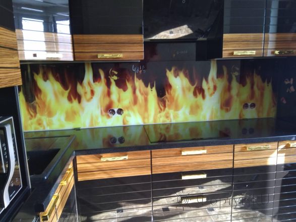 Скинали фото: пламя, заказ #ИНУТ-4216, Черная кухня.