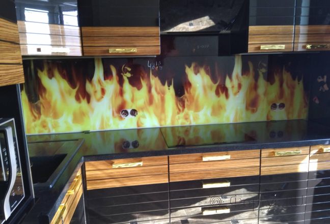 Скинали фото: пламя, заказ #ИНУТ-4216, Черная кухня.