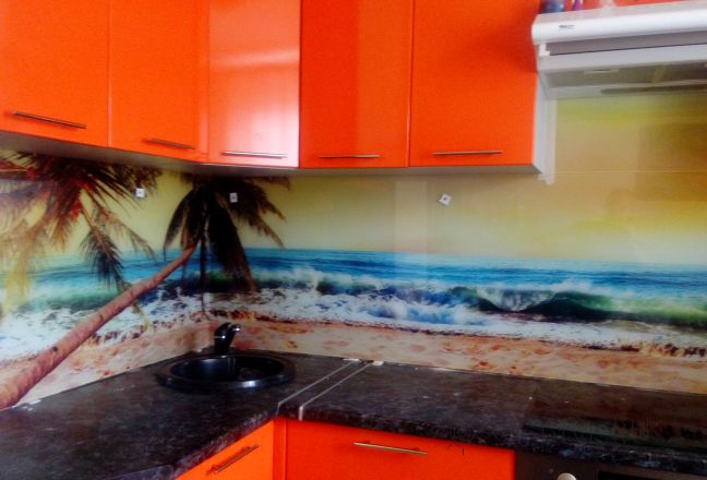 Скинали фото: пляж, заказ #ИНУТ-1310, Красная кухня. Изображение 204782