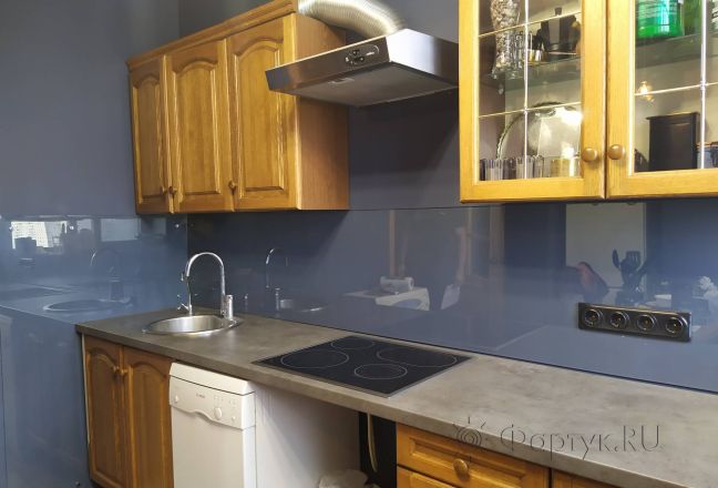 Фартук с фотопечатью фото: прозрачное, заказ #ИНУТ-9914, Коричневая кухня.