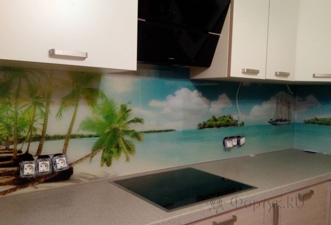 Фартук с фотопечатью фото: райский остров, заказ #ИНУТ-311, Коричневая кухня. Изображение 208580