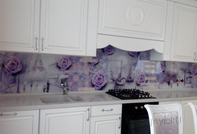 Фартук для кухни фото: романтичный париж, заказ #ИНУТ-356, Белая кухня. Изображение 205176