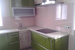 Скинали для кухни фото: розовый оттенок, заказ #s-364, Зеленая кухня.
