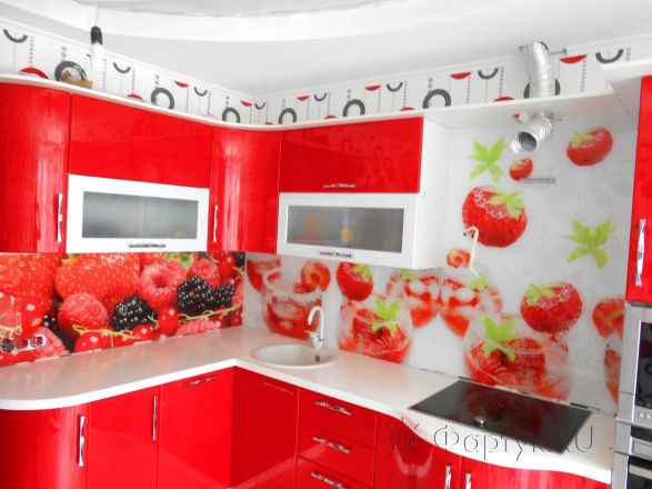 Скинали фото: сочные ягоды., заказ #s-278, Красная кухня.