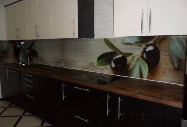 Фартук с фотопечатью фото: ветки оливы., заказ #SN-239, Коричневая кухня. Изображение 111836