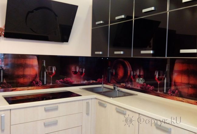 Фартук с фотопечатью фото: винные бочки, заказ #УТ-1246, Коричневая кухня. Изображение 113298