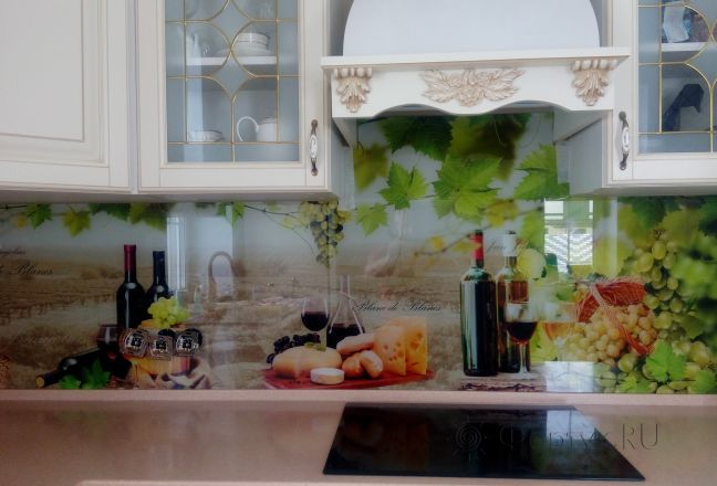 Фартук для кухни фото: виноделие в италии, заказ #ИНУТ-1135, Белая кухня. Изображение 199552