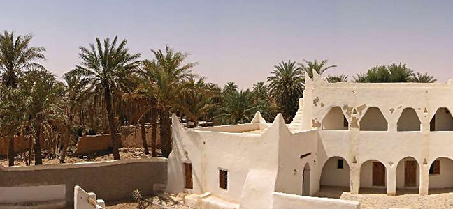 Изображение для скинали Панорамный вид на крышах Гадамес, оазис в Ливии