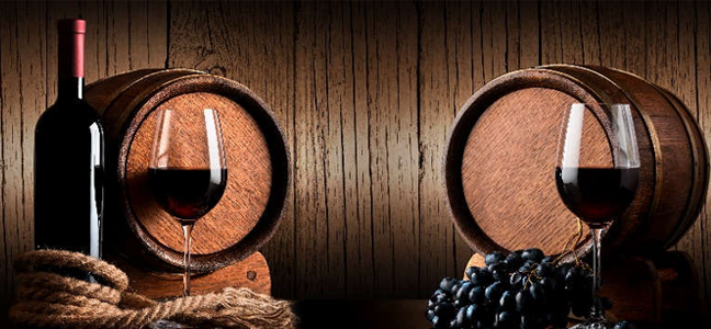 Изображение для скинали Коллаж: красное вино и спелый виноград