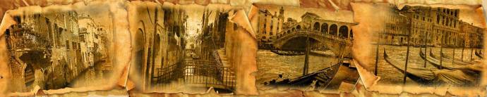 Скинали — Коллаж из старых фото Венеция.