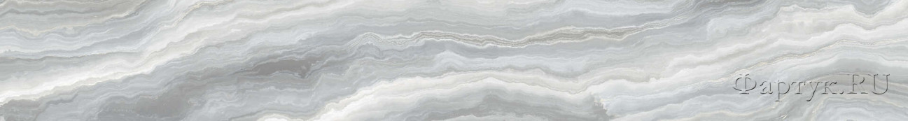 Скинали — Белый мраморный узор с фигурными серыми прожилками