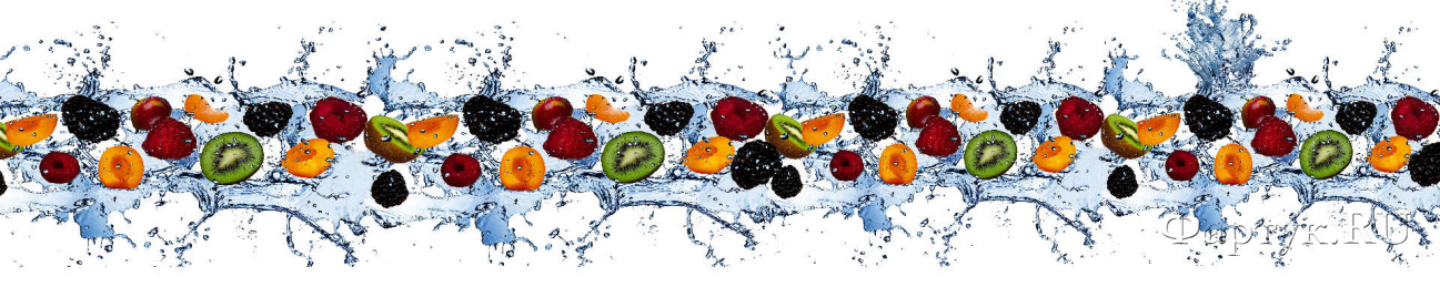 Скинали — Фрукты и ягоды в брызгах воды 