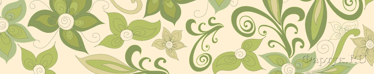 Скинали — Зеленый цветочный узор