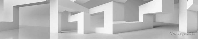 Скинали — Белая 3D абстракция