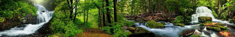 Скинали — Водопад в лесу